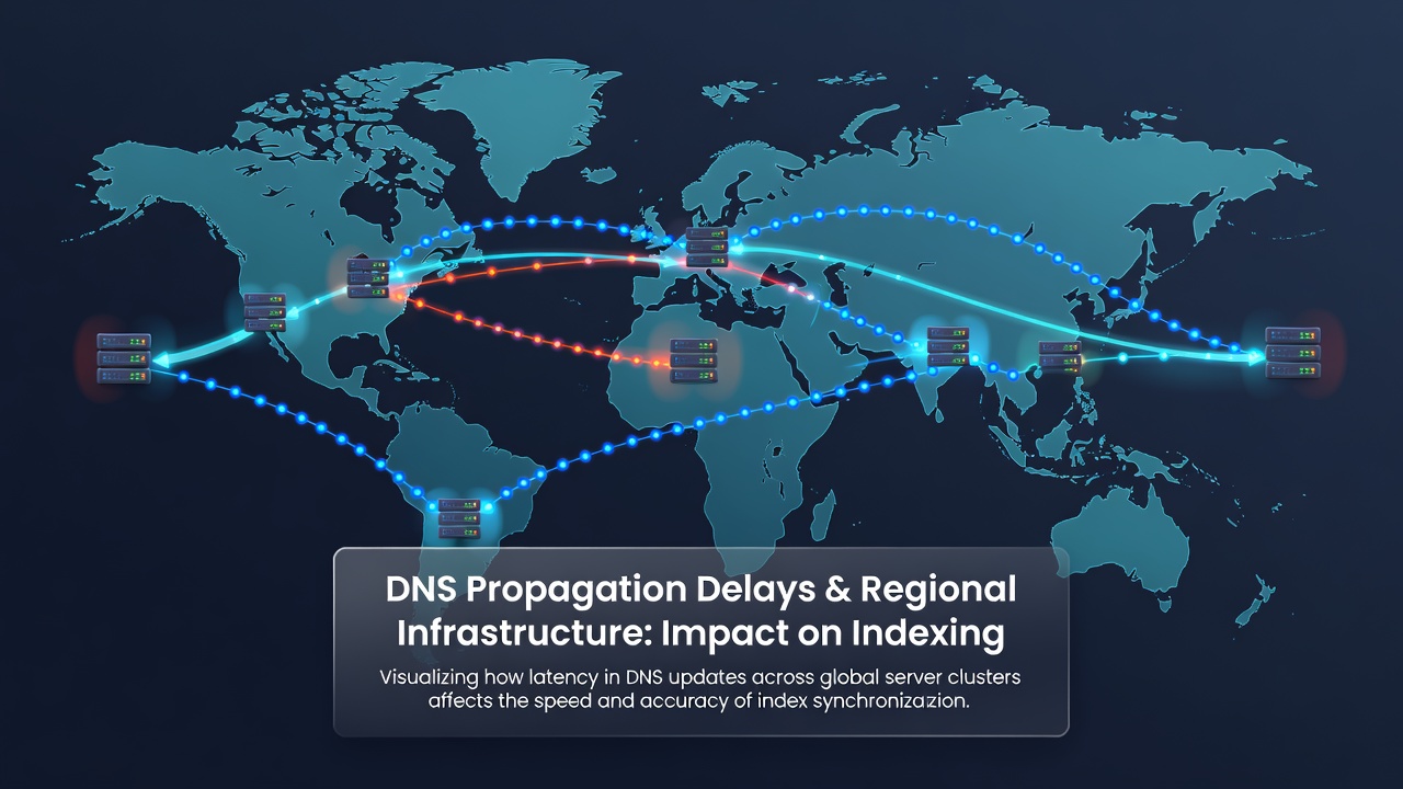 Map overlay illustrating staggered crawler access times across North America, Europe, and Asia-Pacific server clusters